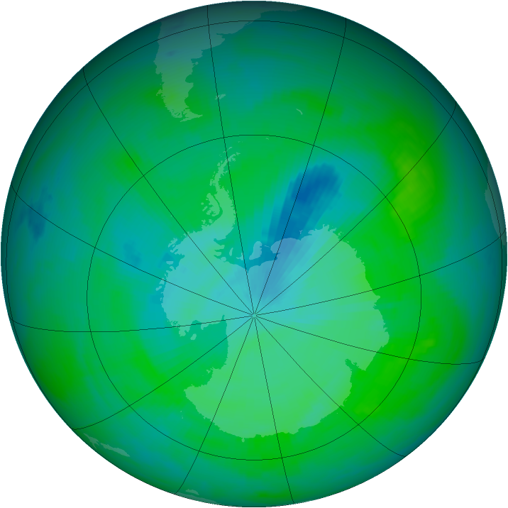 Ozone Map 1989-12-10